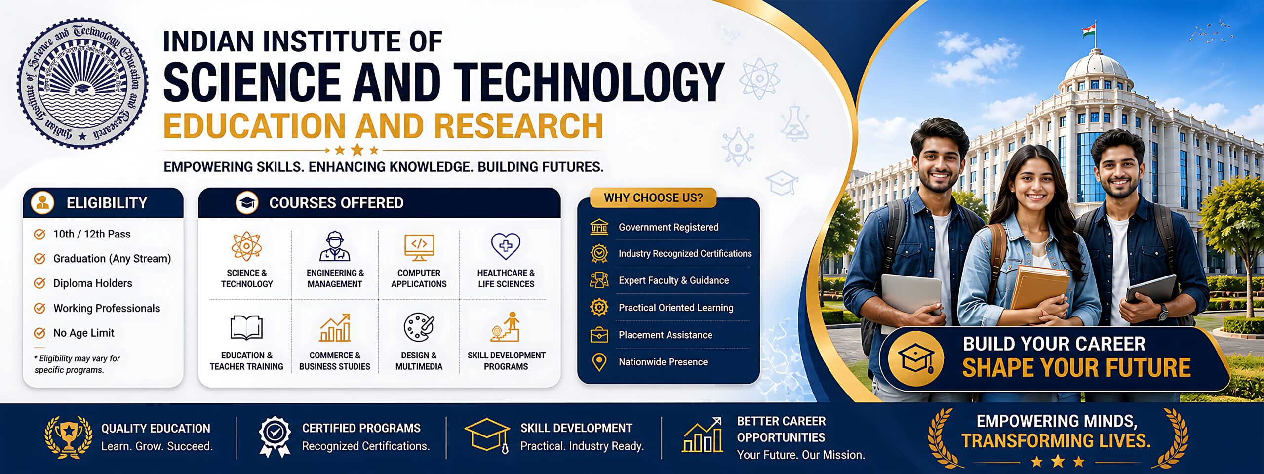 INDIAN INSTITUTE OF SCIENCE AND TECHNOLOGY EDUCATION AND RESEARCH (IISTER)